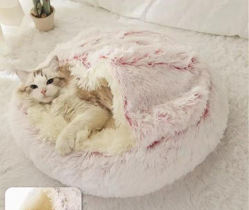 Catnip & Co Self-Warming Cat Bed - heat-retaining plush cat bed, no electricity